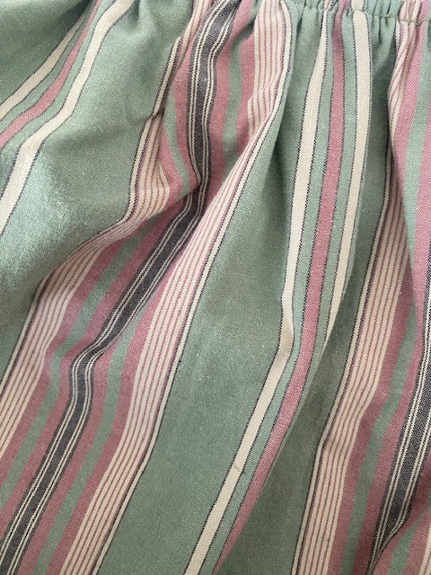 Newnorm Upcycled Green & Pink Stripe Pullover Shirt & Skirt Set – Size S/M