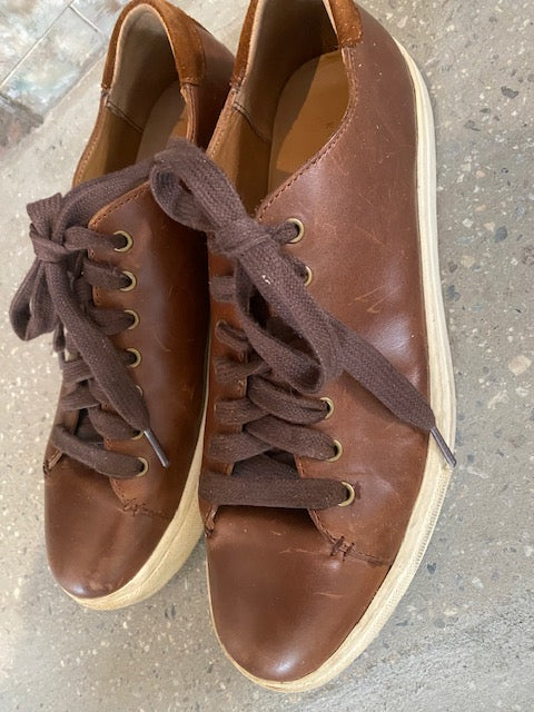Pre-Owned Polo Ralph Lauren Leather Sneaker