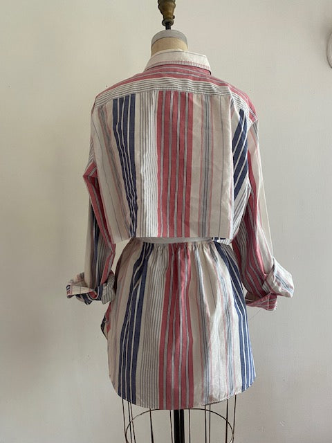 Newnorm Upcycled Multi Stripe Shirt & Skirt Set – Size S/M