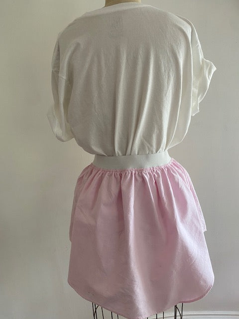 Newnorm Upcycled Pale Pink Cotton Pull-On Skirt – Size S/M