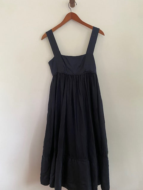 Pre-Owned DKNY Silk Empire Full Dress