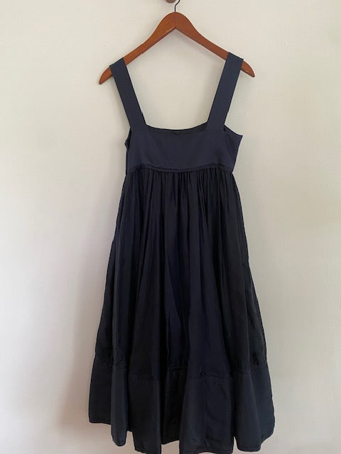 Pre-Owned DKNY Silk Empire Full Dress
