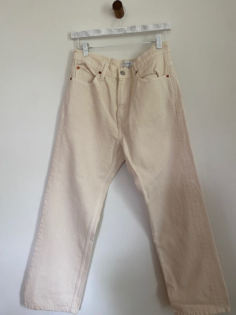 Pre-Owned RE/ DONE 5 pocket Natural Jean