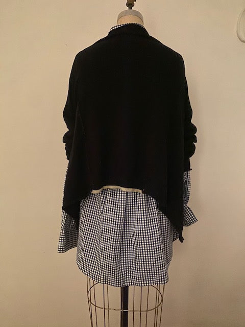 Newnorm Upcycled Blue & White Check Shirt & Skirt Set – Size S/M