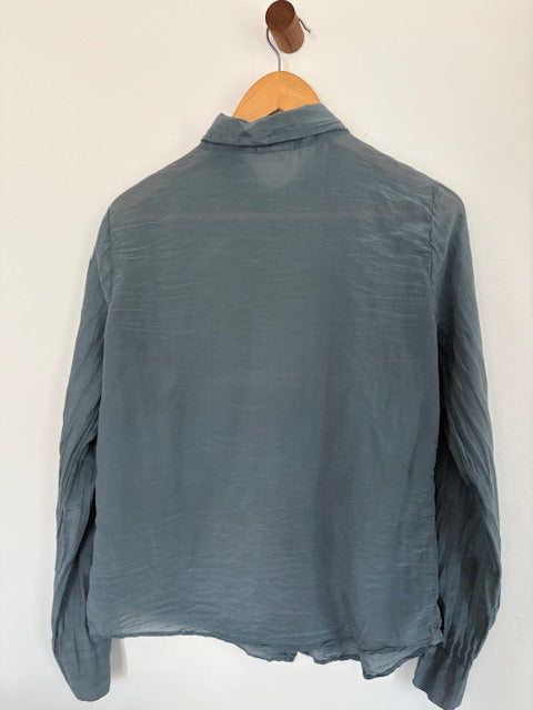 CP SHADES Classic button front shirt cotton silk