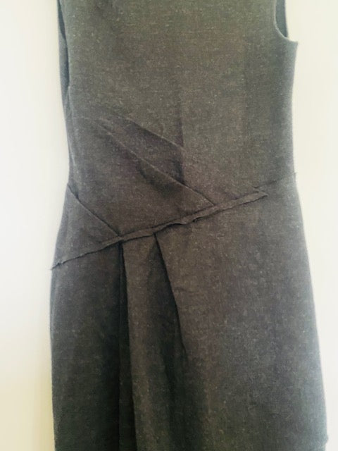 Pre-Owned Maje Black Wool Fitted Dress
