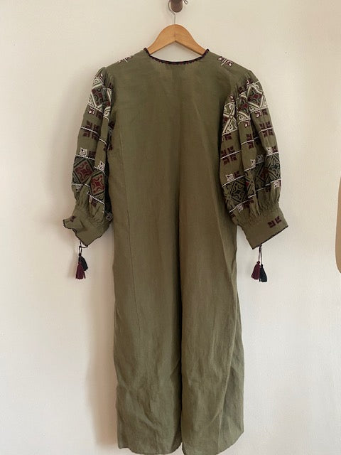 Pre-Owned Nili Lotan Cotton Embroidered Dress