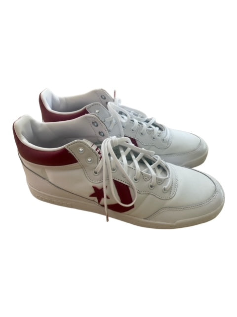 Pre-Owned Converse leather White/Bugandy Fastbreak