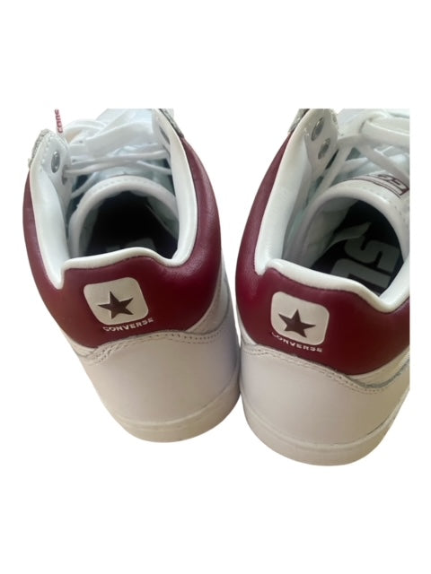 Pre-Owned Converse leather White/Bugandy Fastbreak