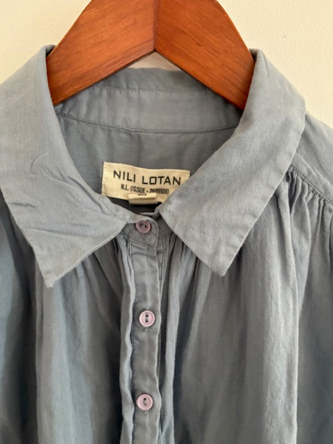 NILI LOTAN Normandy oversized Blouse 100% cotton. XS