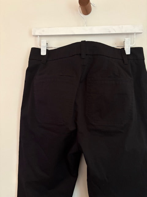VINCE Black Italian stretch-cotton Chino Pant