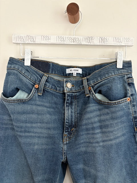 RE/DONE Cropped Flare Jean – Size 30
