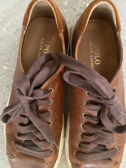 Pre-Owned Polo Ralph Lauren Leather Sneaker