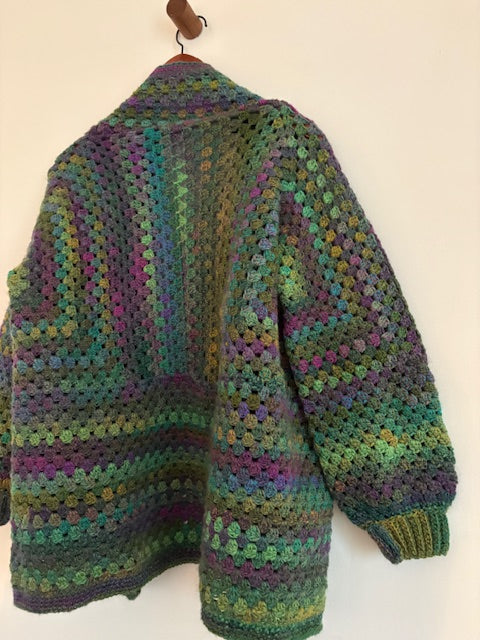 OLIVIA HAND CROCHET KNIT CARDIGAN