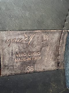 Marsell Black Leather Knee-High Boots-size 36