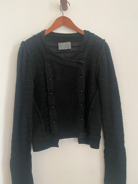 Pre-Owned All Saints Double Breasted Cotton Sweater