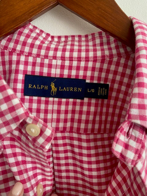 Pre-Owned Ralph Lauren Cotton Button Down Check Shirt