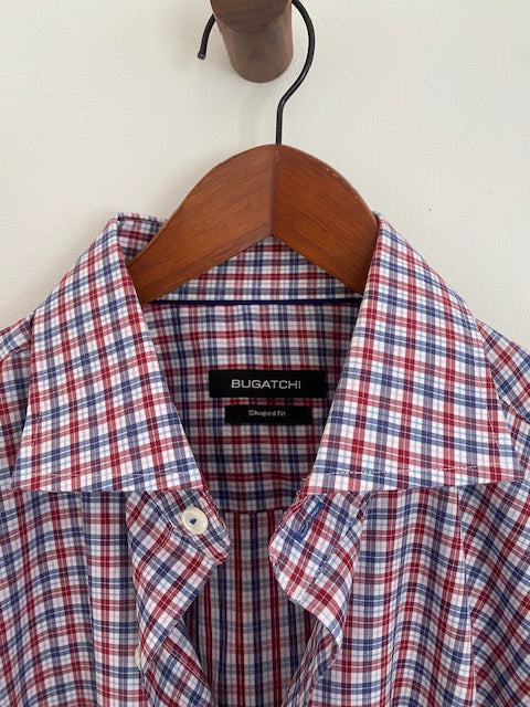 Pre-Owned Bugatchi Cotton Plaid Shirt