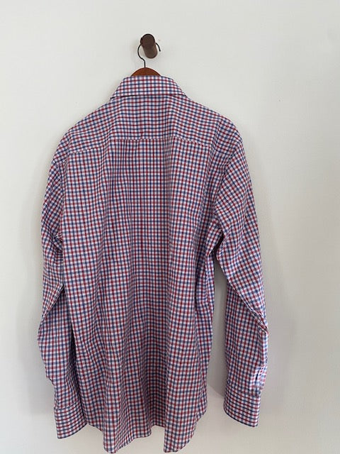 Pre-Owned Bugatchi Cotton Plaid Shirt