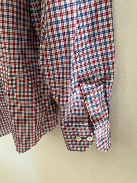 Pre-Owned Bugatchi Cotton Plaid Shirt