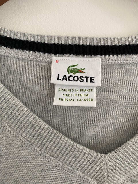 Pre-Owned LACOSTE V-neck Sweater