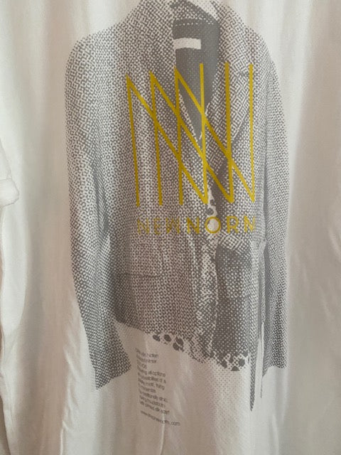 Newnorm Logo Organic Cotton Grey/Yellow T-Shirt