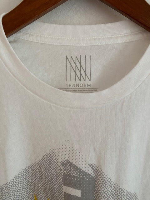 Newnorm Logo Organic Cotton Grey/Yellow T-Shirt