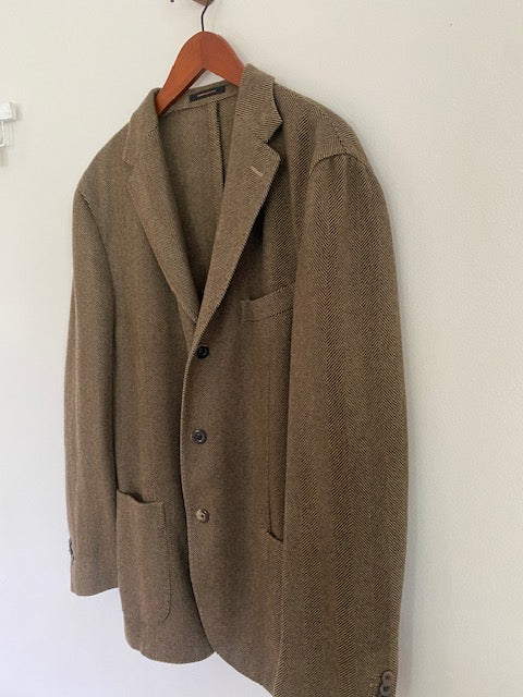 Pre-owned Boglioli Milano Cashmere Herringbone Sport Coat