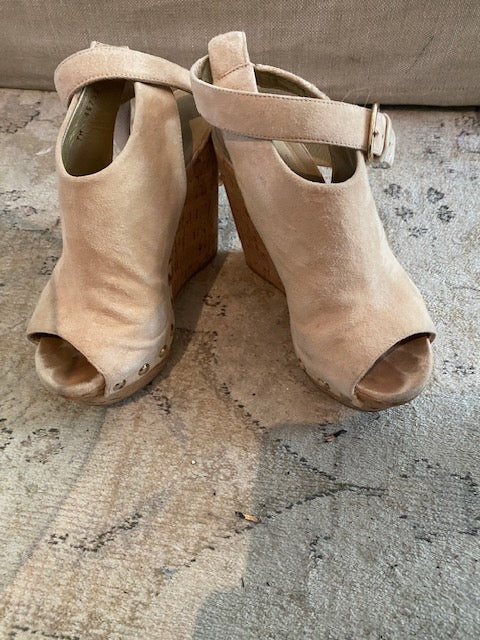 Pre-Owned STUART WEITZMAN Itsawrap Open Toe Bootie