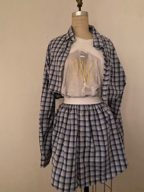 Newnorm Upcycled Plaid Skirt set