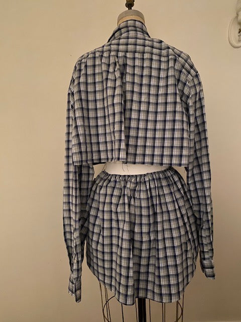 Newnorm Upcycled Plaid Skirt set