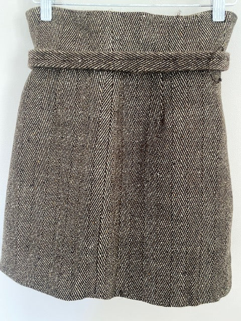 Pre-Owned Marni Wool Button Front Aline Mini Skirt