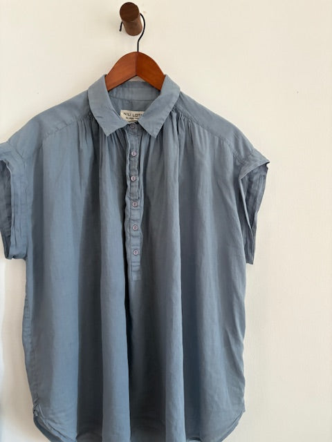 NILI LOTAN Normandy oversized Blouse 100% cotton. XS
