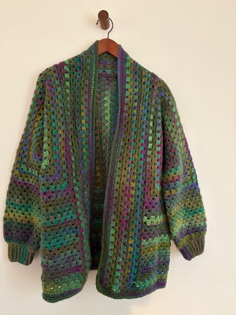 OLIVIA HAND CROCHET KNIT CARDIGAN