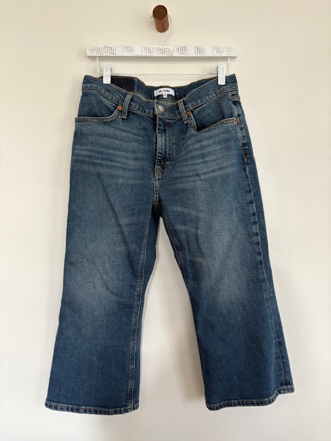 RE/DONE Cropped flare Jean size 30