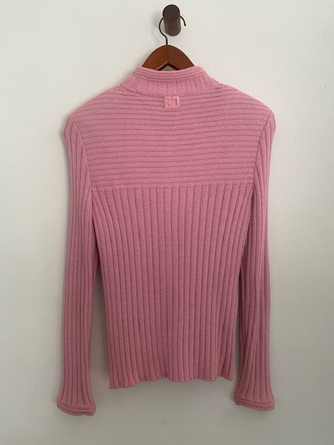 Pre-Owned St John Sport Pink Knit Cardigan