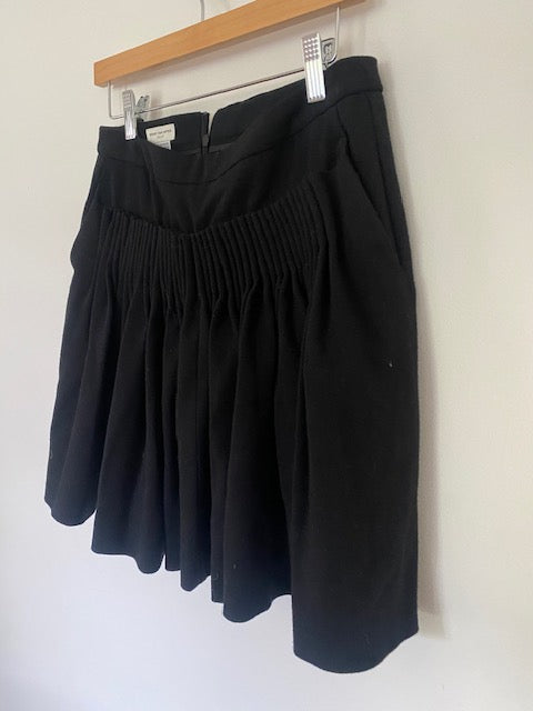 Pre-Owned Dries Van Noten Wool Pleated Aline Skirt