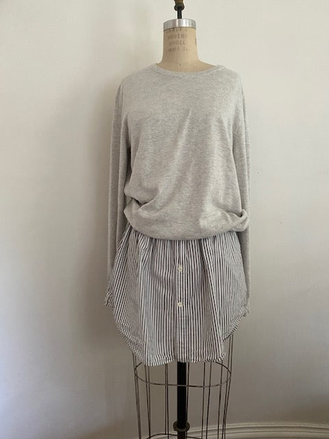 Newnorm Uncycled Cotton Stripe Skirt Set