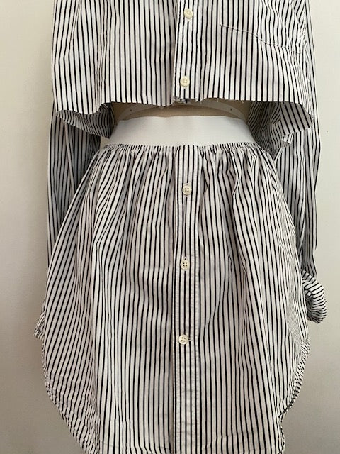 Newnorm Uncycled Cotton Stripe Skirt Set