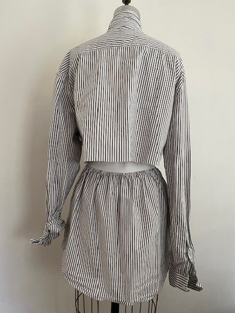 Newnorm Uncycled Cotton Stripe Skirt Set