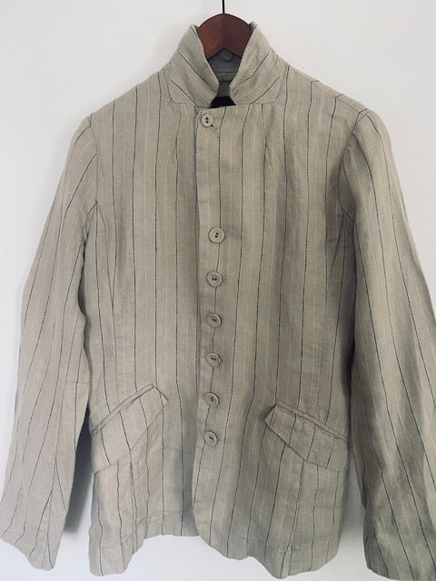 Pre-Owned Pas de Calais Cotton Pinstripe Blazer