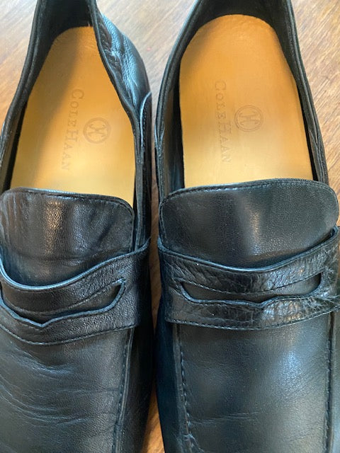 Pre-Owned Colehaan Black Penny Driver Loafer