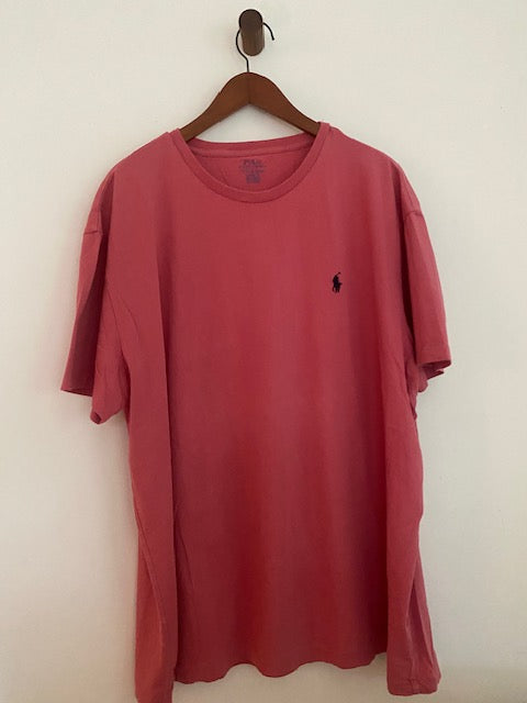 Pre-Owned Polo By Ralph Lauren Cotton Vintage Red T-shirt