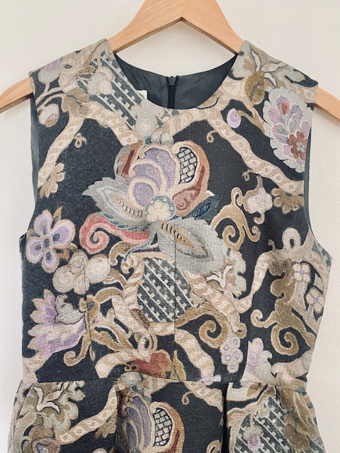 Pre-Owned Dries Van Noten Silk Jacquard Dress