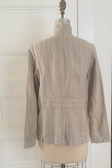 Pre-Owned Pas de Calais Cotton Pinstripe Blazer