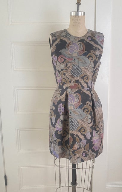 Pre-Owned Dries Van Noten Silk Jacquard Dress