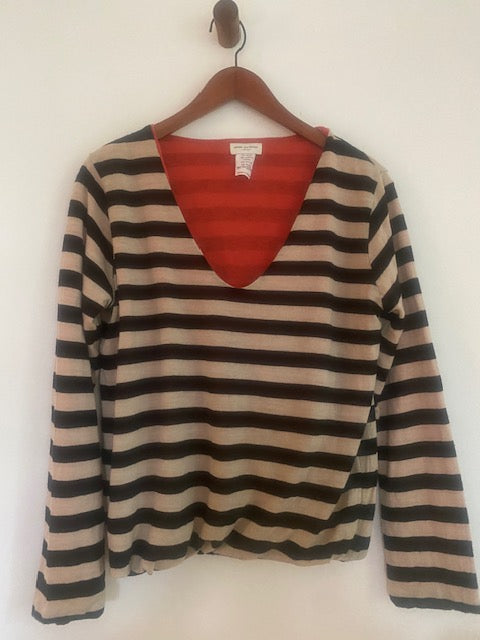 Pre-Owned Dries Van Noten Light weight wool Stripe Sweater