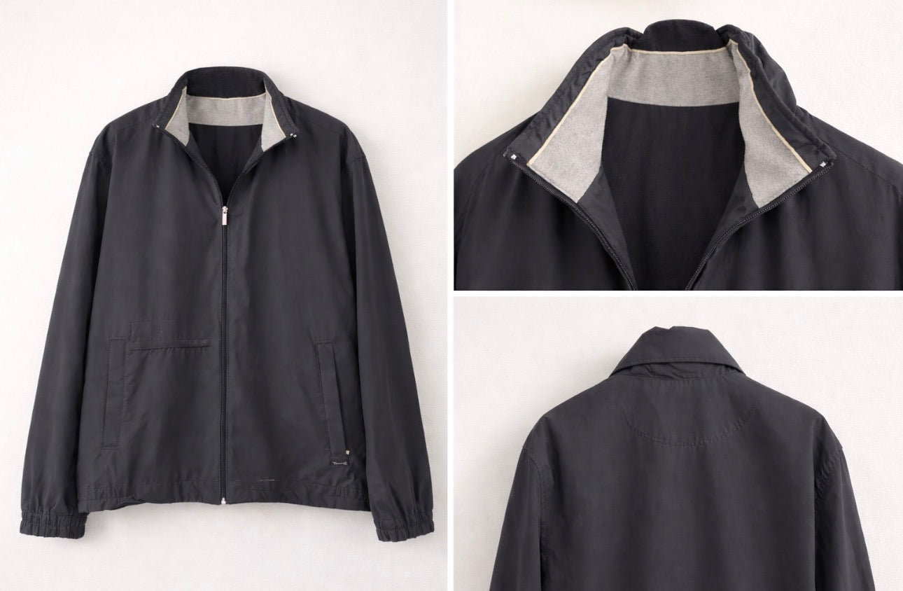 Pre-Owned Zegna High Neck zip front Jacket