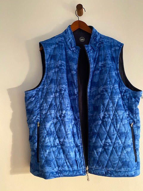 Pre-Owned Peter Millar reversible Wool/quilted Vest