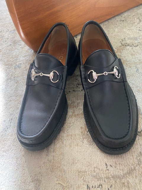 Gucci Black Loafers with Horsebit